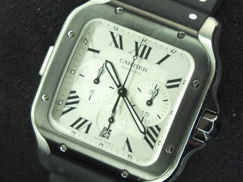 Cartier santos chronograph - chronograph, xl