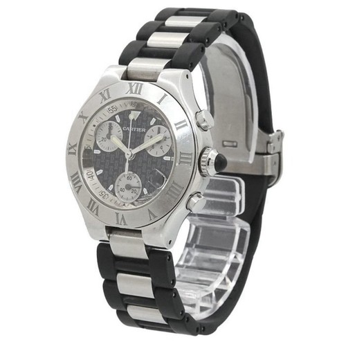 Cartier uhr chronoscaph stahl - uhr,