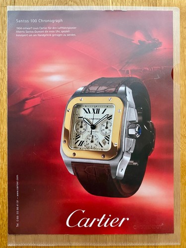 Cartier santos 100 - santos,